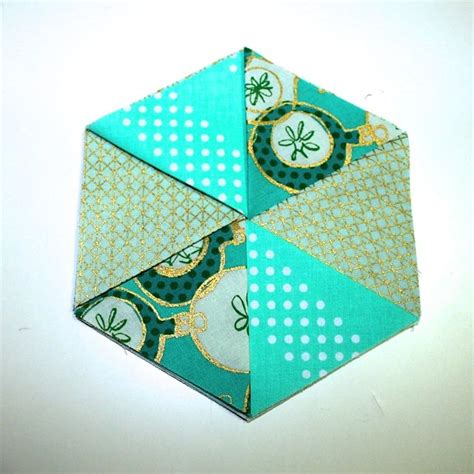 Totally Stitchin': Folded Hexagon Coasters Project | Hexagon coasters, Fabric coasters, Quilted ...