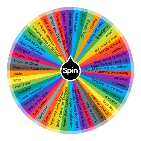 What Roblox Game Should I Play? | Spin the Wheel - Random Picker