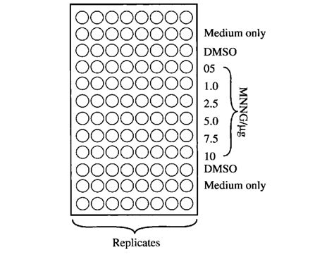 Arrangement of samples in a 96-well plate for MTT assay after MNNG... | Download Scientific Diagram