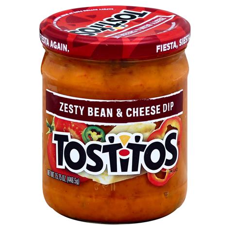 Tostitos Medium Zesty Bean and Cheese Dip - Shop Salsa & Dip at H-E-B