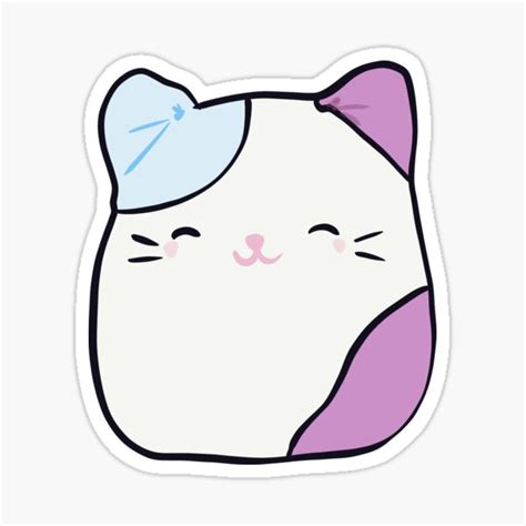 "Squishy Cute Kawaii Cat!" Sticker for Sale by amrithakarthik | Redbubble