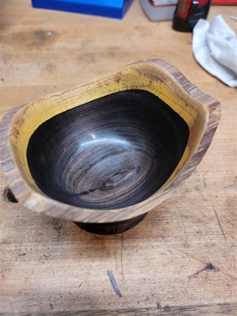 African Blackwood bowl. : r/turning