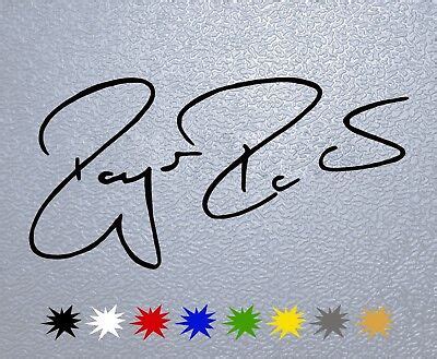 STICKER PEGATINA DECAL VINYL Roger Federer Signature | eBay