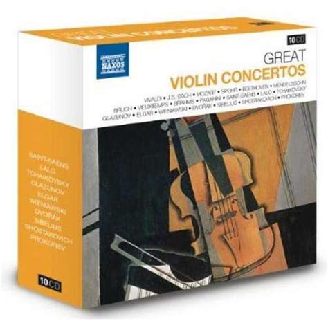 Naxos 25th Anniversary. Great Violin Concertos (10 CD box set FLAC) - BOXSET.ME