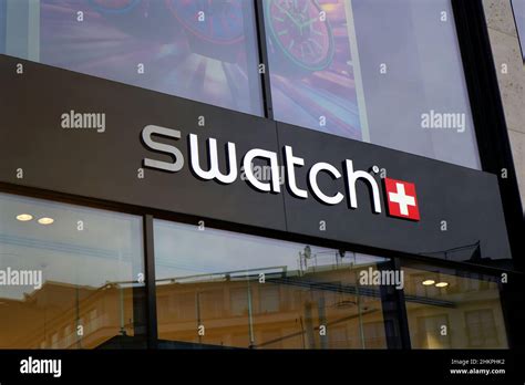 Swatch logo at a store in Düsseldorf, Germany Stock Photo - Alamy