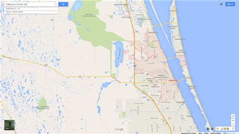 Melbourne Florida Map - United States