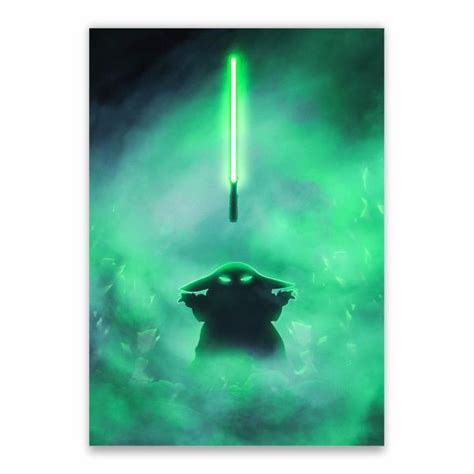 Baby Yoda Light Saber Poster - A1 | Shop Today. Get it Tomorrow ...