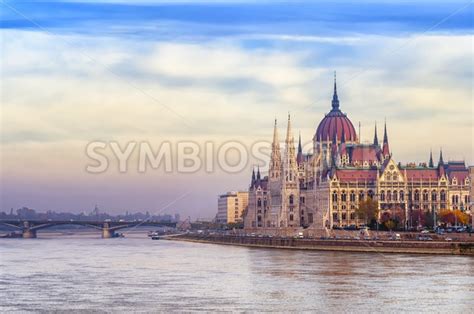 The Parliament building on Danube river, Budapest, Hungary ...