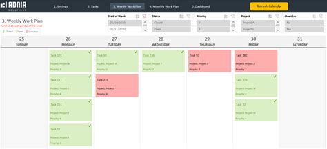 Work Plan Template Excel | Adnia Solutions