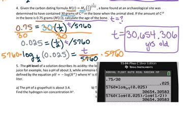 1 - Exponential and Logarithm Applications | Educreations