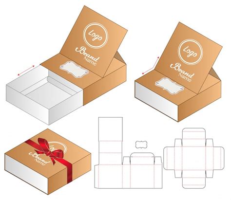 Premium Vector | Box packaging die cut template design