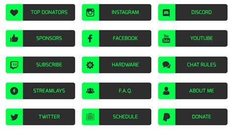 Twitch Panel Templates