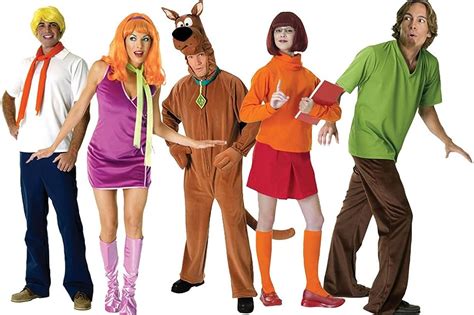 Amazon.com: FutureMemories Adult Scooby Doo Group Costume : Clothing, Shoes & Jewelry