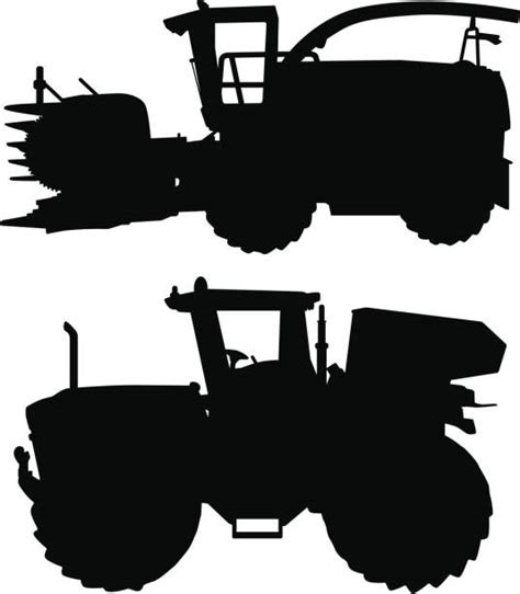 Silhouette Of Combine Harvester Illustrations, Royalty-Free Vector Graphics & Clip Art - iStock