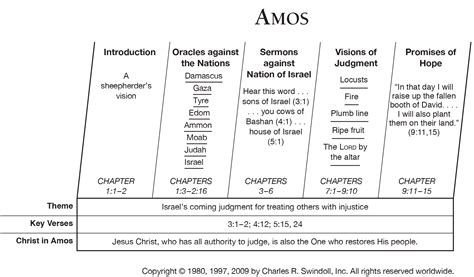 Book of Amos Overview - Insight for Living Ministries | Bible study books, Bible overview, Bible ...