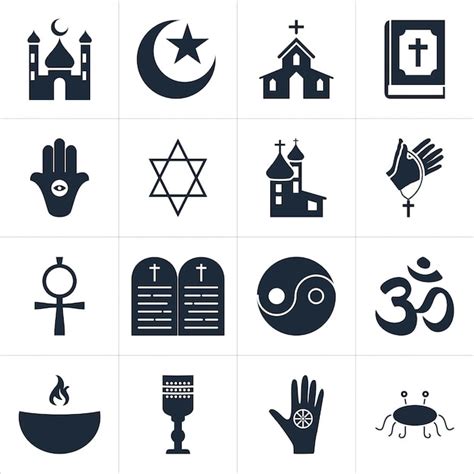 Free Vector | Religious icons set