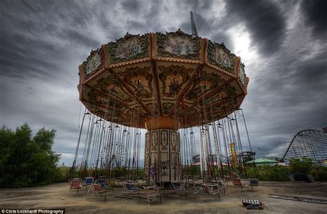 When the carousel stops: Haunting photographs reveal abandoned New Orleans amusement park left ...