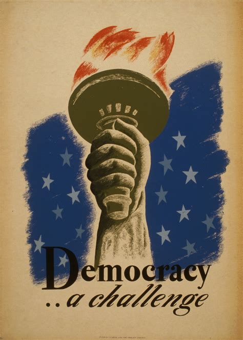 Vintage Democracy Poster Free Stock Photo - Public Domain Pictures