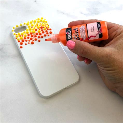 Puffy Paint DIY Phone Cases