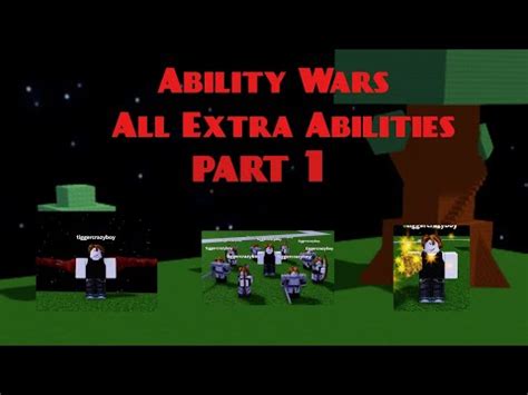 Roblox Ability Wars : How to Get All Extra Abilities Part 1 - YouTube