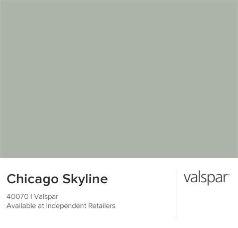 Chicago Skyline from Valspar | Valspar paint colors, Warm paint colors, Valspar paint