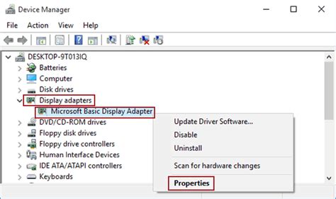 How to Check Display Adapter Properties in Windows 10