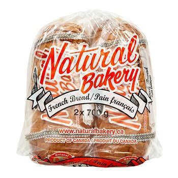 Natural Bakery French Bread, 2 x 700 g | Costco