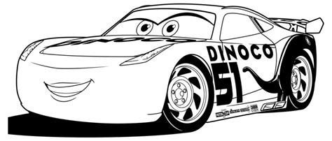 Dinoco Lightning Mcqueen Coloring Page | Americanwarmoms.org