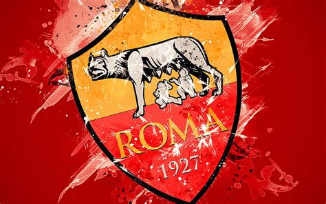 HD wallpaper: AS Roma, ASR, logo, logotype, Rome, red, gold, SPQR, wolf ...