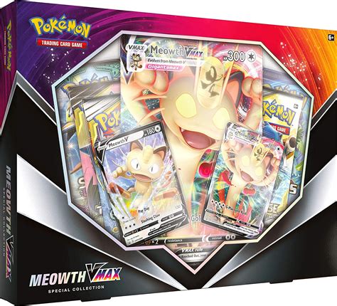 Amazon.com: Pokemon POK80412 TCG: Meowth VMAX Box : Everything Else