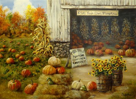 Autumn Harvest Original 12x16 | Fall harvest, Pumpkin, Harvest