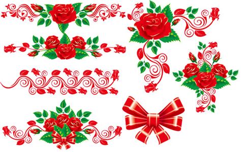 Rose border vector Vectors graphic art designs in editable .ai .eps ...