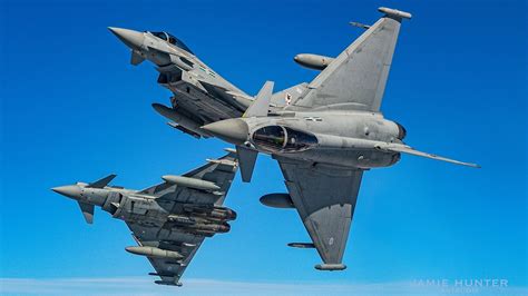 Check Out This Stunning Photo Of The Qatari-British Typhoon Squadron In Action