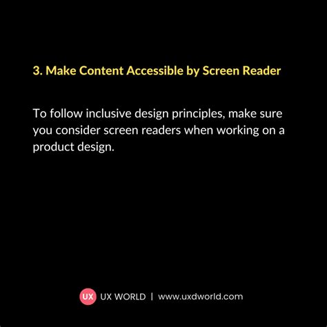 5 Important Principles of Accessibility in Design - UX Design World