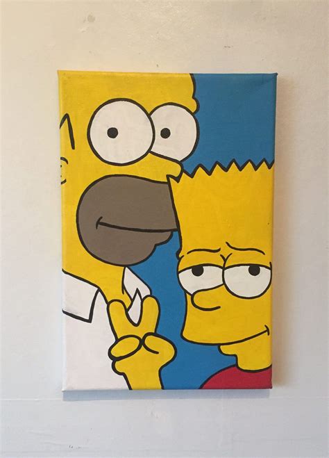 Canvas Painting Ideas Easy Cartoon - vrogue.co