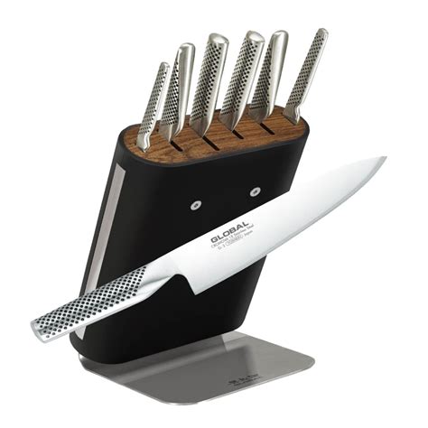 Global > GLOBAL BLOCKS, SETS AND ACCESSORIES Global HIRO 7 Piece Knife Block Set - Knives from ...