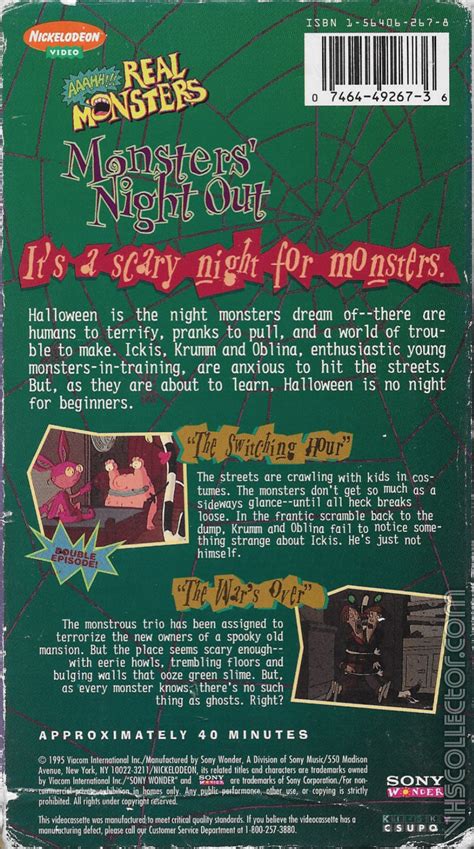 AAAHH!!! Real Monsters: Monsters' Night Out | VHSCollector.com