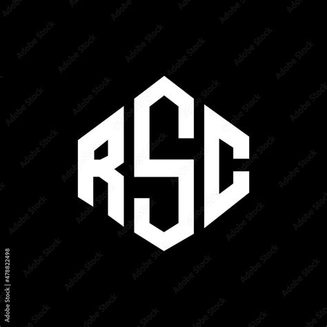 RSC letter logo design with polygon shape. RSC polygon and cube shape ...