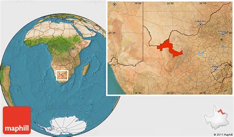 Satellite Location Map of KURUMAN