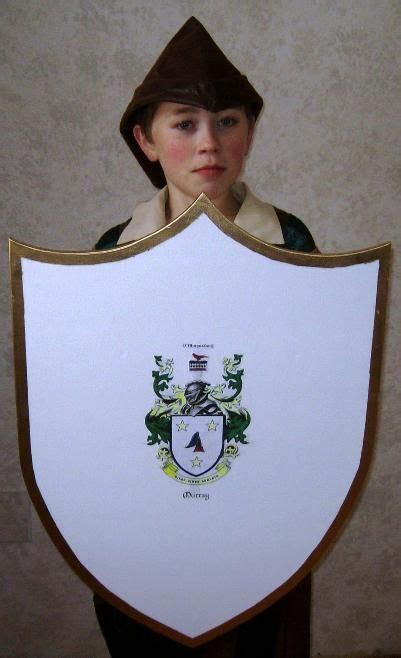 Free Wooden Medieval Shield Plan - How to Make A Toy Wood Shield | Wood shield, Kids wood ...