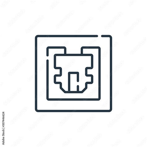 port vector icon. port editable stroke. port linear symbol for use on web and mobile apps, logo ...