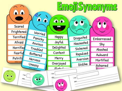 Emoji Synonym cards and supporting resources - Item 575 - Elsa Support