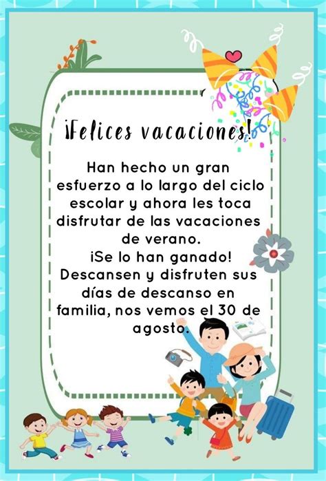 Vacaciones de verano para los alumnos. | Frases educativas, Imagenes de ...