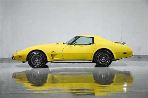 Bright Yellow 1975 Chevrolet Corvette