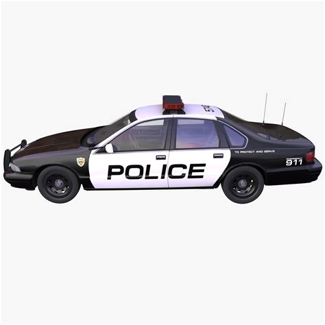 3D generic american police car model - TurboSquid 1438723