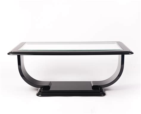 Art Deco Style Square Glass Top Coffee Table 1940s 87091 | Glass top ...