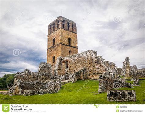 Ruins of Panama Viejo - Panama City, Panama Stock Photo - Image of ...