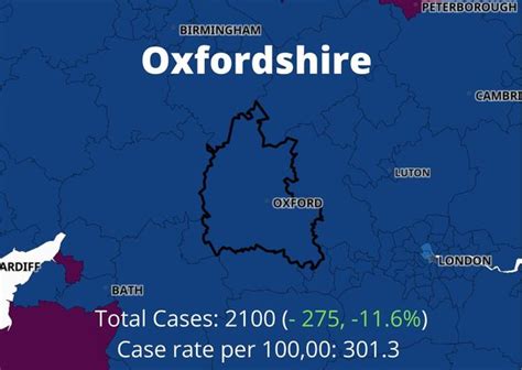 Most Covid-infected neighbourhoods in Oxfordshire revealed ...