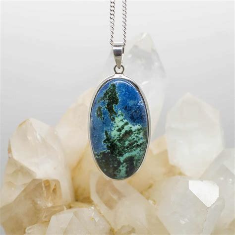 Buy Azurite & Malachite Pendant 3102 - Colliers Crystals