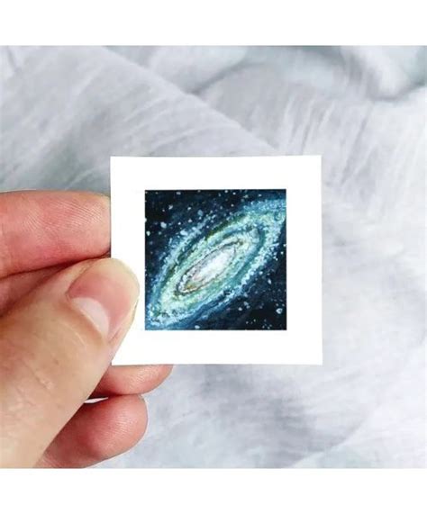 Milky Way Galaxy Tiny Watercolor Print